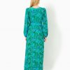 Wexlee LS Printed Maxi Dress